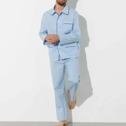 Pyjama uni popeline polyester/coton