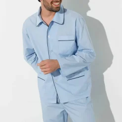 Pyjama uni popeline polyester/coton