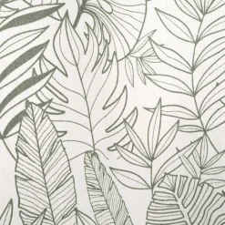 Rideau à œillets, imprimé esprit jungle bicolore