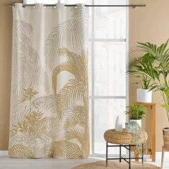 Rideau imprimé tropical