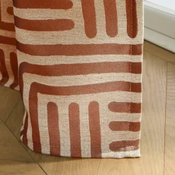Rideau jacquard imprimé lignes