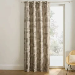Rideau jacquard imprimé lignes