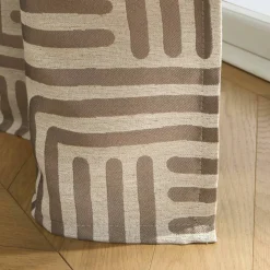 Rideau jacquard imprimé lignes