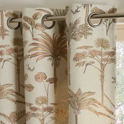 Rideau jacquard motif palmiers