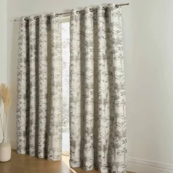 Rideau jacquard motif palmiers