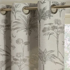 Rideau jacquard motif palmiers