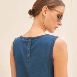 Robe chasuble en jean