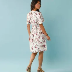 Robe courte boutonnée imprimée, Spécial Petites