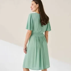 Robe courte effet cache-coeur