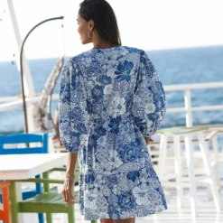 Robe courte imprimé fleuri