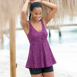 Robe de bain jupette boxer intégré