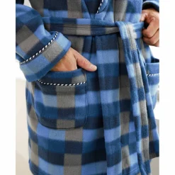 Robe de chambre courte maille polaire