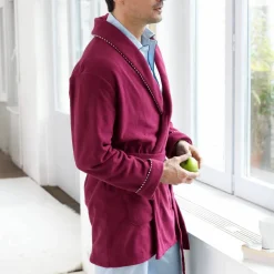Robe de chambre courte maille polaire