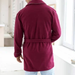 Robe de chambre courte maille polaire