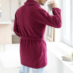 Robe de chambre courte maille polaire