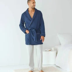 Robe de chambre courte maille polaire