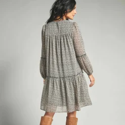 Robe en voile imprimé