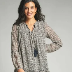 Robe en voile imprimé