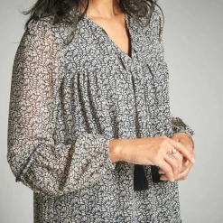 Robe en voile imprimé