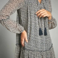 Robe en voile imprimé