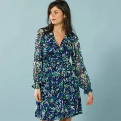 Robe en voile imprimé, Spécial Petites