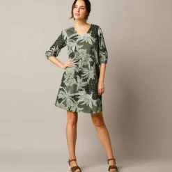 Robe housse imprimée, coton biologique**
