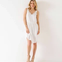 Robe imprimé fleuri et macramé