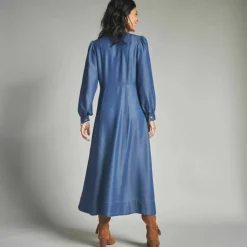 Robe longue boutonnée