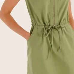 Robe longue en coton délavé