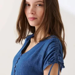 Robe longue en jean