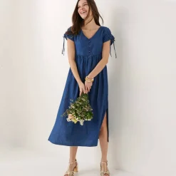 Robe longue en jean