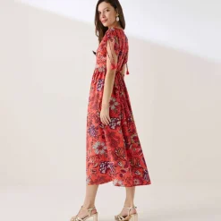 Robe longue imprimée