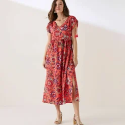 Robe longue imprimée