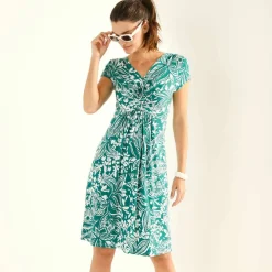 Robe nouée courte imprmée