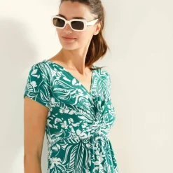 Robe nouée courte imprmée