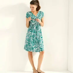 Robe nouée courte imprmée