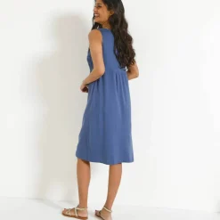 Robe plastron macramé