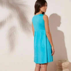 Robe plastron macramé
