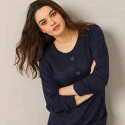 Robe pull boutonnée
