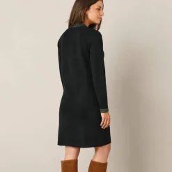 Robe pull détails brillants, 2 poches