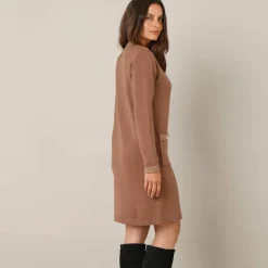 Robe pull détails brillants, 2 poches