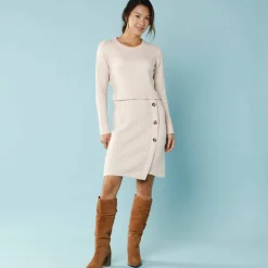 Robe pull effet portefeuille, Spécial Petites