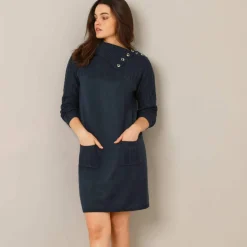 Robe pull maille torsadée