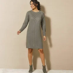 Robe pull torsadée