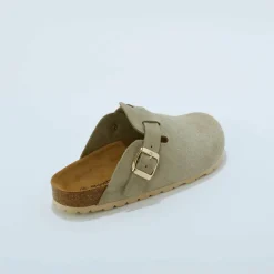Sabots croûte de cuir avec boucle réglable