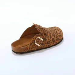 Sabots croûte de cuir avec boucle réglable
