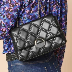 Sac matelassé bandoulière chaîne