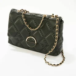 Sac matelassé bandoulière chaîne