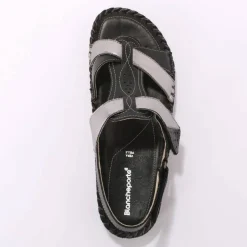 Sandales bicolores en cuir ultra souple