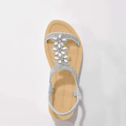 Sandales-bijou compensées